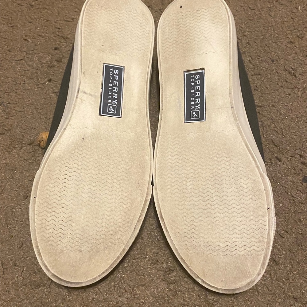 Womens Sperry Top-Sider Seacoast Comfort Canvas Flats Gray White Size 6 - Picture 4 of 5